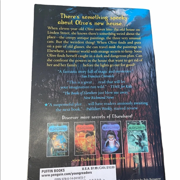 The Book of Elsewhere- The Shadows by a Jacqueline West paperback book - Picture 2 of 4